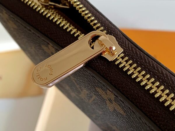 LOUIS VUITTON MONOGRAM ZIPPY LONG WALLET BROWN M42616 - Image 2