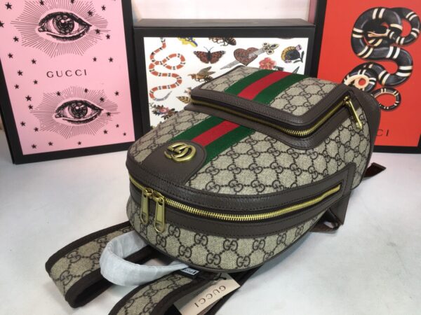 GUCCI OPHIDIA GG SMALL BACKPACK BROWN 29CM 547965 9U8BT 8994 - Image 3