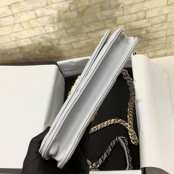 CHANEL CROSSBODY BAG GRAY AP1450 - Image 6