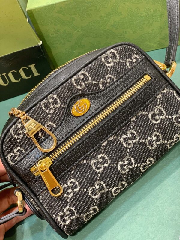 GUCCI OPHIDIA GG MINI BAG BLACK 17.5CM - Image 9