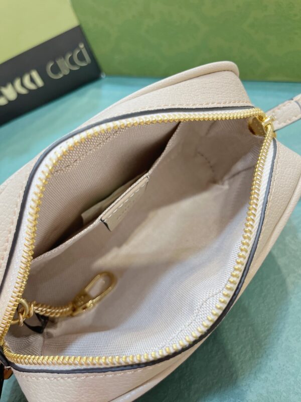 GUCCI OPHIDIA GG MINI BAG BEIGE AND WHITE 17.5CM 517350 UULAG 9682 - Image 4