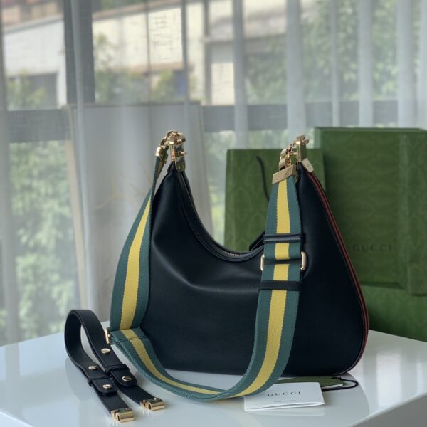 GUCCI GG ATTACHE LARGRE SHOULDER BAG IN BLACK 35CM 699409 UXWBG 1037 - Image 7