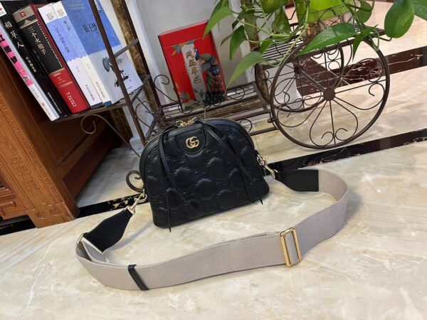 GUCCI GG MATELASSÉ LEATHER SMALL BAG BLACK 23CM ? - Image 8