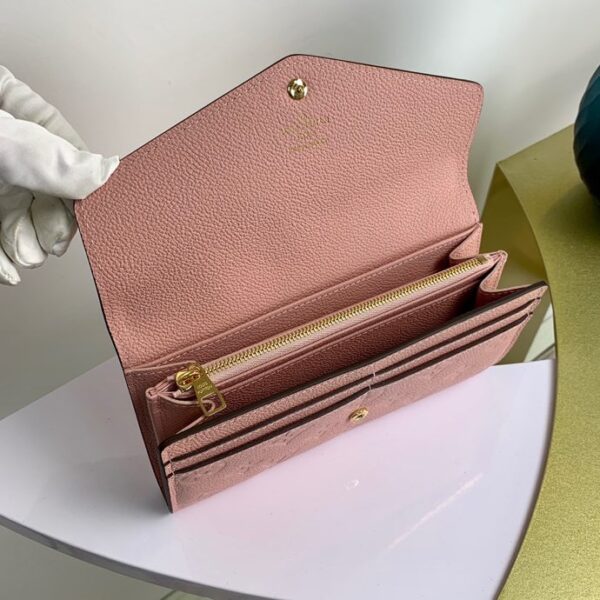 Louis Vuitton Aurore Monogram Empreinte Wallet 20cm Pink - Image 8
