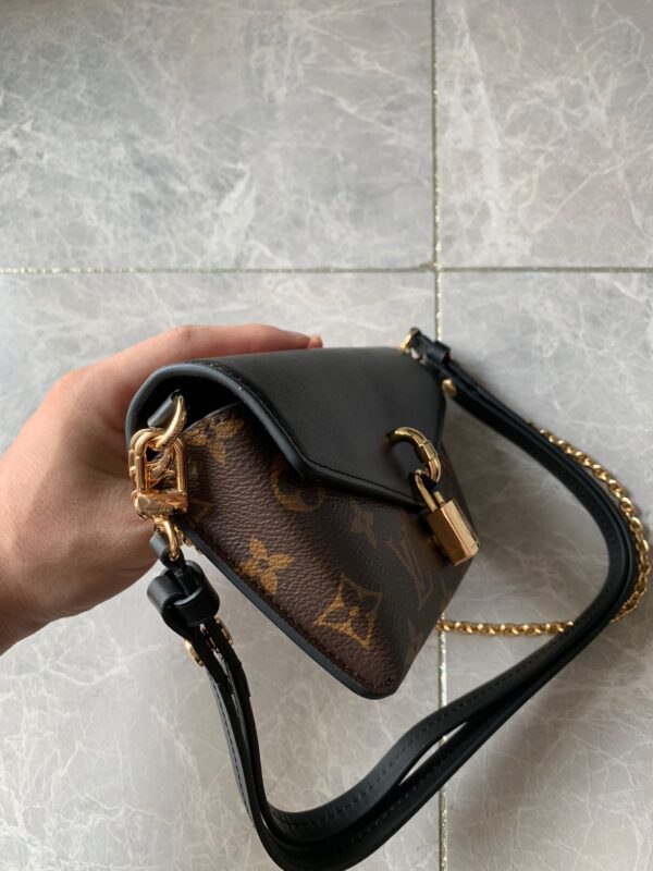 LOUIS VUITTON MONOGRAM PADLOCK ON STRAP 19CM BLACK M80559 - Image 3