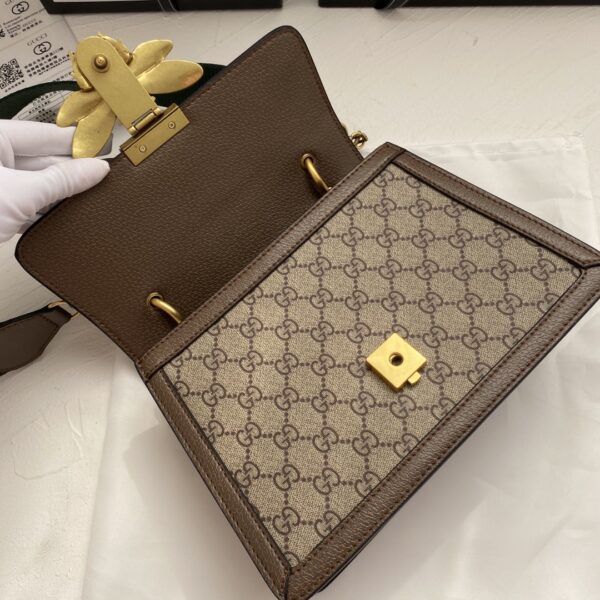 GUCCI QUEEN MARGARET GG SMALL TOP HANDLE BAG BROWN 25.5CM - Image 3