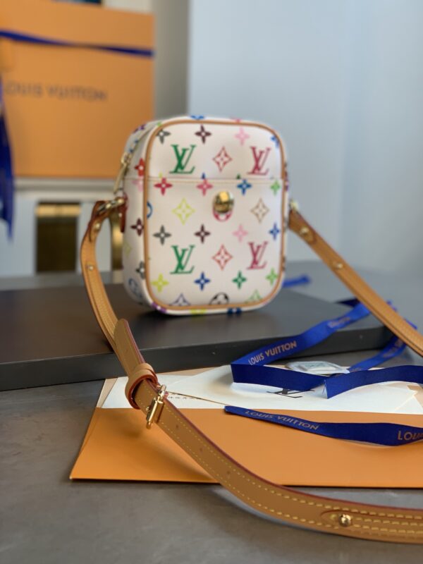 LOUIS VUITTON MULTICOLOUR RIFT SHOULDER POCHETTE WHITE 16CM - Image 3