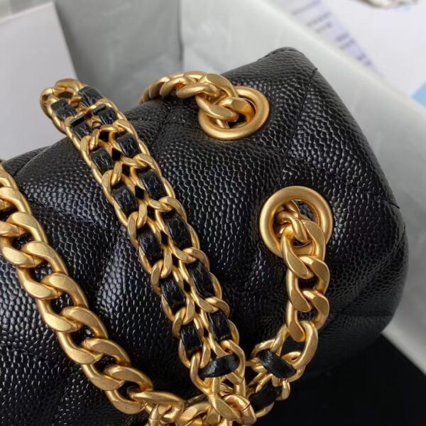 CHANEL BACKPACK BLACK AS3108 - Image 8