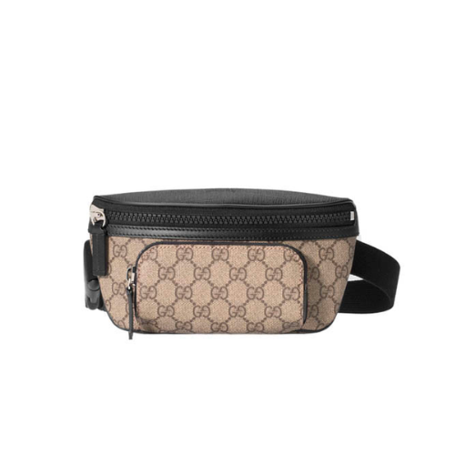 GUCCI BELT BAG WITH INTERLOCKING G BEIGE 23CM
