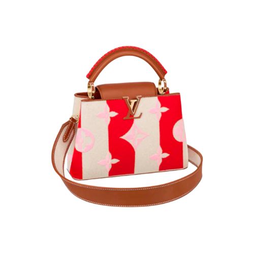 LOUIS VUITTON CAPUCINES BB HANDBAG RED 27CM
