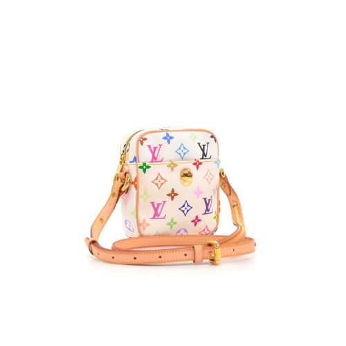 LOUIS VUITTON MULTICOLOUR RIFT SHOULDER POCHETTE WHITE 16CM