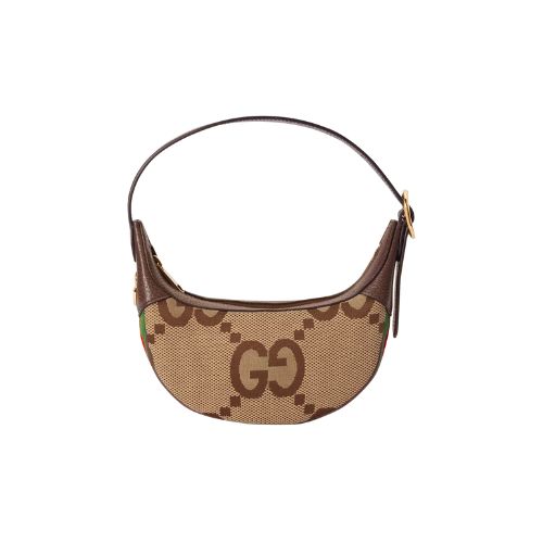 GUCCI OPHIDIA JUMBO GG MINI BAG CAMEL 20CM 658551 UKMDG 2570