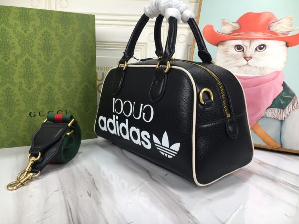 GUCCI x ADIDAS MINI DUFFLE BAG BLACK 31.5CM 702397 U3ZCT 8726 - Image 2
