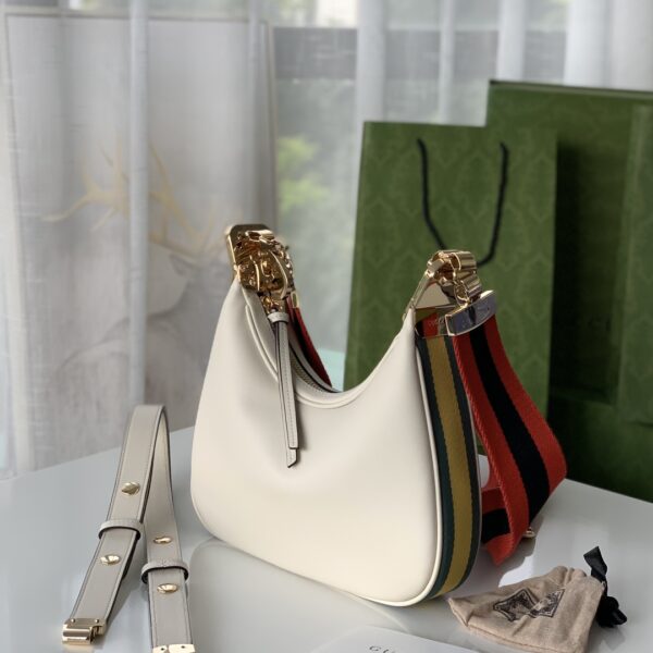 GUCCI GG ATTACHE SMALL SHOULDER BAG IN WHITE 23CM 702823 UXWBG 9109 - Image 3