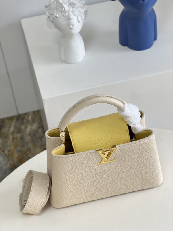 LOUIS VUITTON CAPUCINES MM 31CM PLUME YELLOW M59883 - Image 8