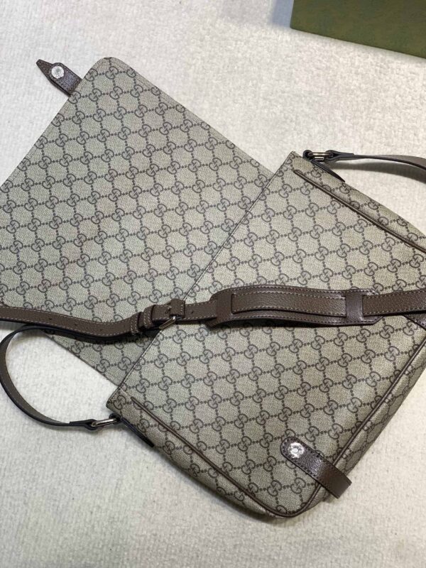 GUCCI GG MESSENGER BAG BEIGE SUPREME CANVAS 28CM 658542 K9GSN 8358 - Image 7
