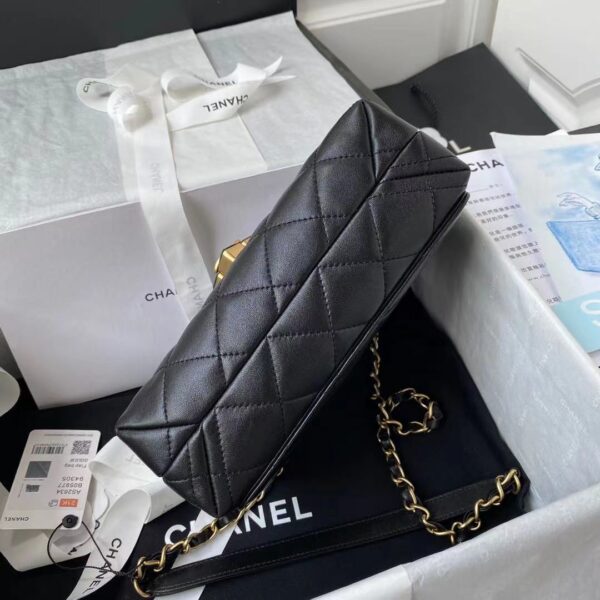 CHANEL CROSSBODY BAG BLACK 22CM AS2634 - Image 9