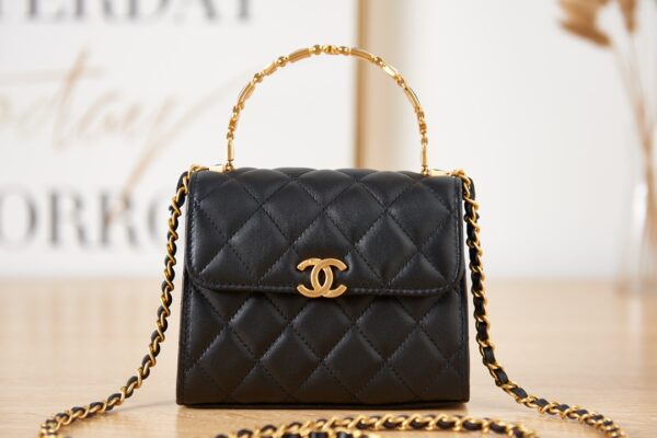 CHANEL CLUTCH WITH CHAIN BLACK AP2945 B08842 94305 - Image 8