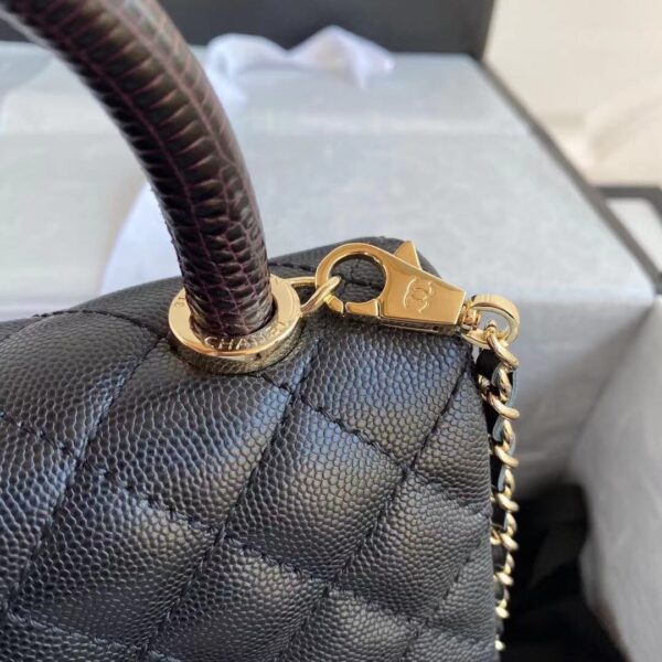 CHANEL HANDBAG BLACK AS2215 - Image 10