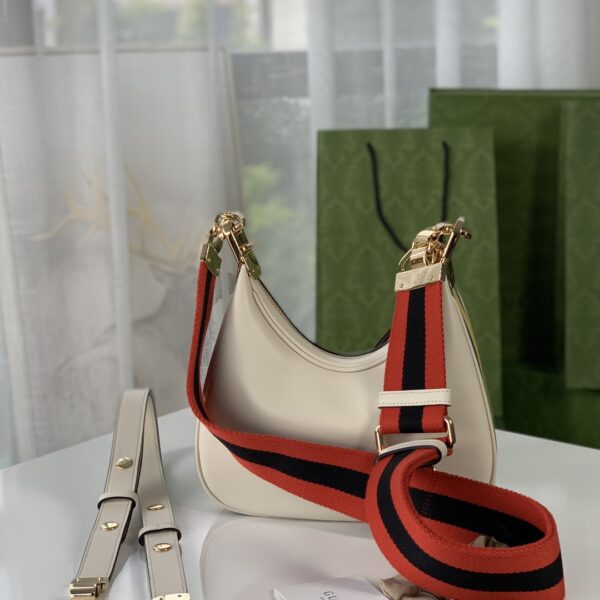 GUCCI GG ATTACHE SMALL SHOULDER BAG IN WHITE 23CM 702823 UXWBG 9109 - Image 4