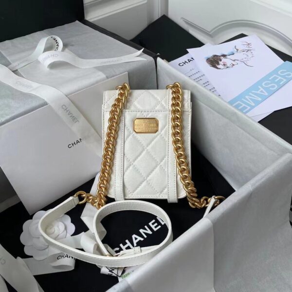 CHANEL CROSSBODY BAG WHITE AS2695 - Image 7
