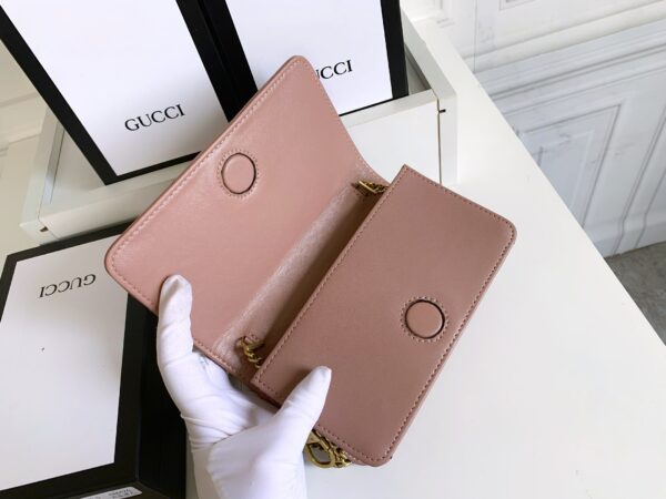 GUCCI WOMEN'S GG MARMONT MINI BAG ROSE 18CM - Image 8