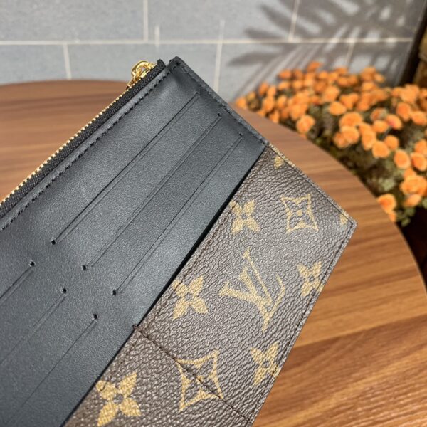 LOUIS VUITTON MONOGRAM SLIM PURSE BLACK M80348 - Image 6