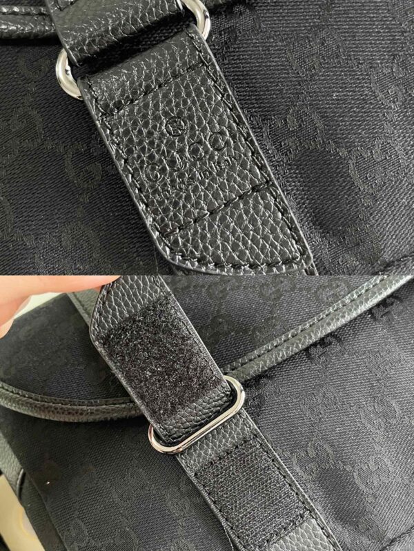 GUCCI MONOGRAM GG BUM BAG BELT POUCH WAIST BAG BLACK - Image 9