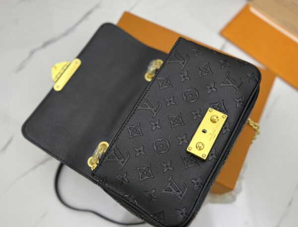 LOUIS VUITTON MARCEAU BLACK LEATHER BAG M46200 - Image 7