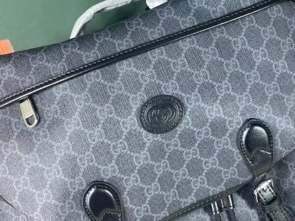 GUCCI MEDIUM BACKPACK INTERLOCKING BLACK 696013 97S9F 1000 - Image 9