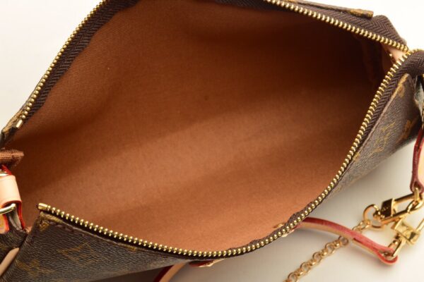 LOUIS VUITTON EVA SHOULDER BAG MONOGRAM BROWN 25CM - Image 2