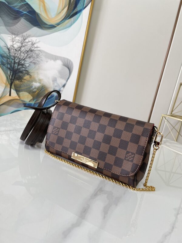 LOUIS VUITTON FÉLICIE POCHETTE DAMIER AZUR 21CM N41129 - Image 7