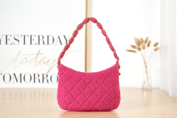 CHANEL HOBO HANDBAG IN PINK 24CM AS3562 B09263 NK318 - Image 2