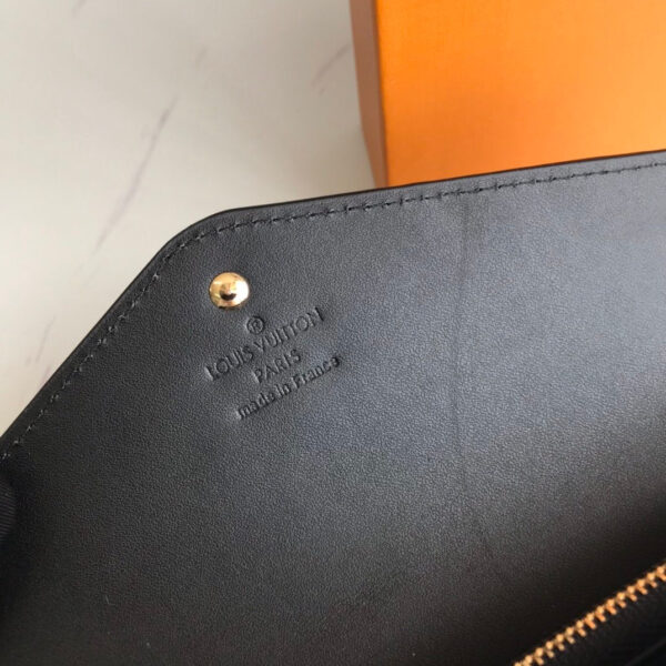 LOUIS VUITTON SARAH MONOGRAM WALLET BLACK 19CM - Image 5
