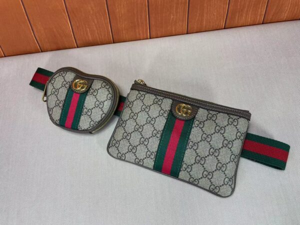 GUCCI OPHIDIA MULTIPURPOSE BELT BEIGE 12CM 698805 96IWG 8745 - Image 3