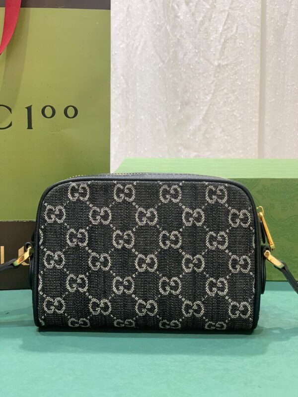 GUCCI OPHIDIA GG MINI BAG BLACK 17.5CM - Image 10
