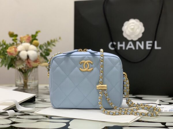CHANEL VANITY PEARL CRUSH BLUE 17CM - Image 2