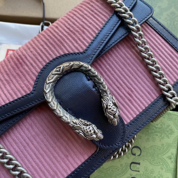 GUCCI DIONYSUS CORDUROY MINI BAG PINK 28CM - Image 2