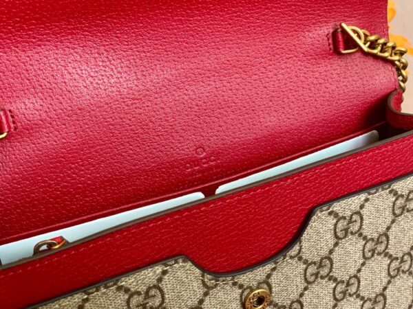 GUCCI LADIES MULTICOLOR QUEEN MARGARET LEATHER MINI SHOULDER BAG RED 20CM 476079 9I6QT 8540 - Image 2