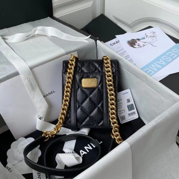 CHANEL CROSSBODY BAG BLACK AS2695 - Image 8