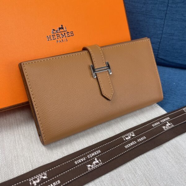 HERMES BEARN WALLET EPSOM BROWN - Image 2