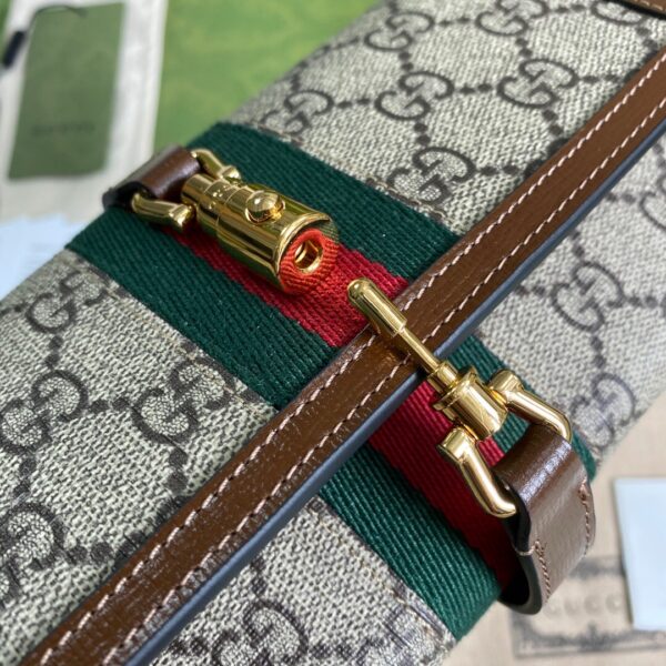 GUCCI JACKIE 1961 CHAIN WALLET BROWN 652681 HUHHG 8565 - Image 2