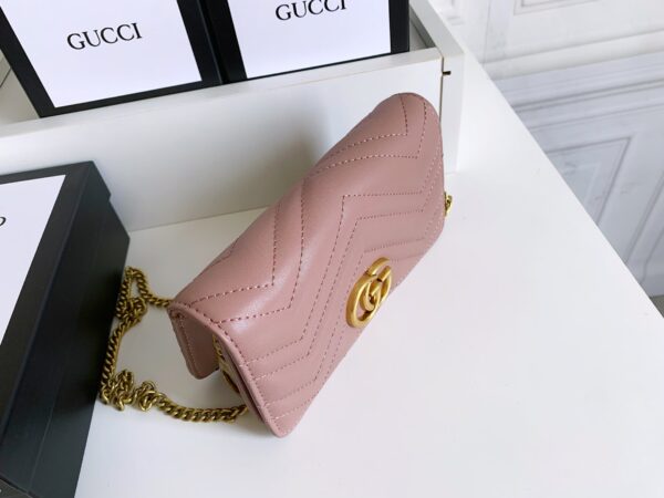 GUCCI WOMEN'S GG MARMONT MINI BAG ROSE 18CM - Image 9