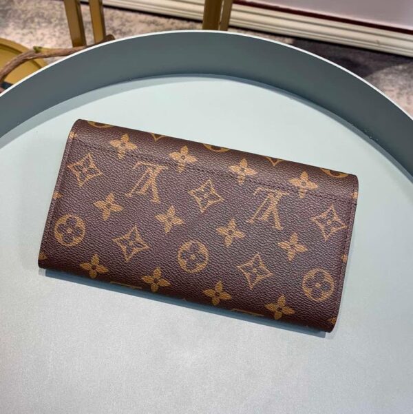 LOUIS VUITTON SARAH MONOGRAM WALLET RED 19CM M62236 - Image 5