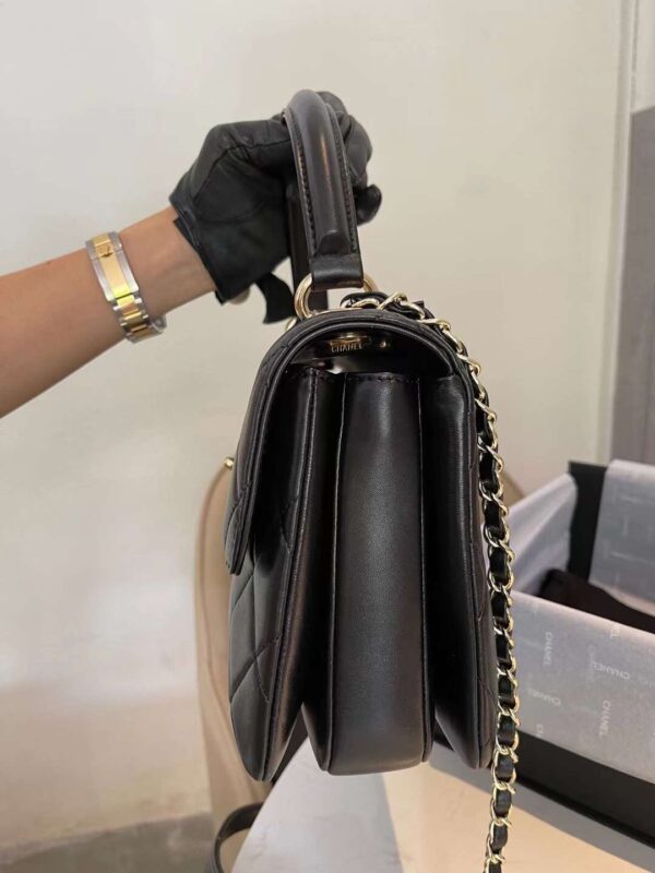 CHANEL CC TRENDY BAG BLACK 25CM - Image 5