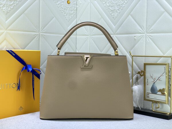 LOUIS VUITTON CAPUCINES MM GREY 31CM M42253 - Image 3