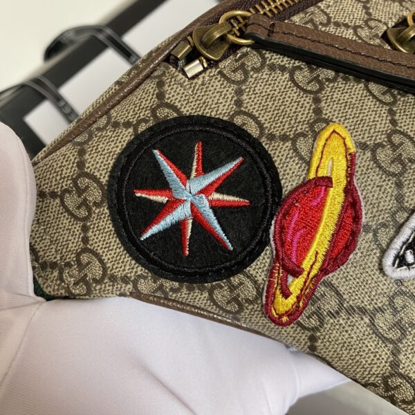 GUCCI COURRIER WAIST BAG GG SUPREME BEIGE EBONY 28CM - Image 2