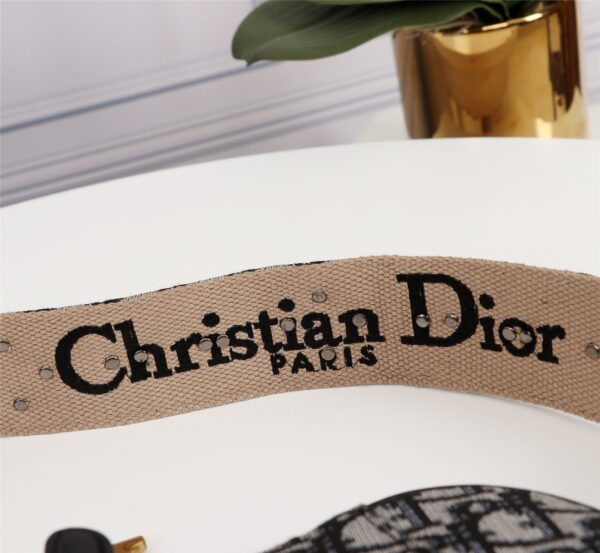 DIOR SADDLE BAGGRAY OBLIQUE EMBROIDERY BLACK - Image 10