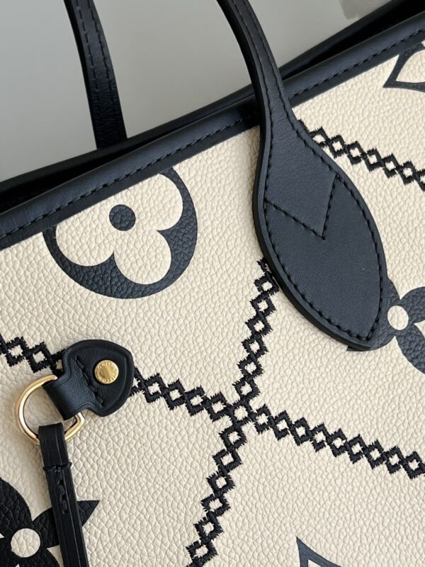 LOUIS VUITTON NEVERFULL MM 31CM BEGIE AND BLACK M46039 - Image 5