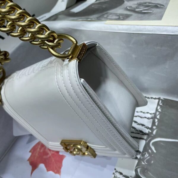 CHANEL MINI LEBOY WHITE AS3018 - Image 8